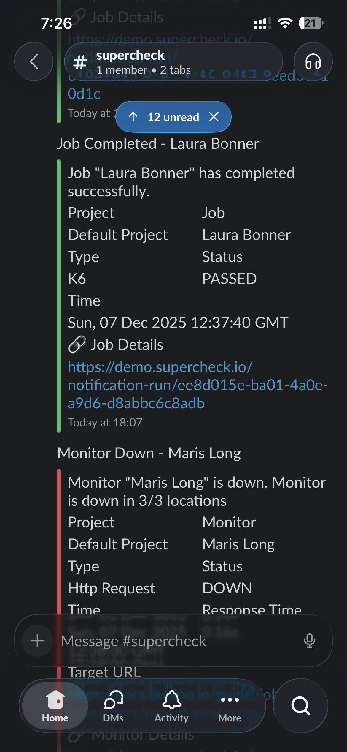 Slack Alert